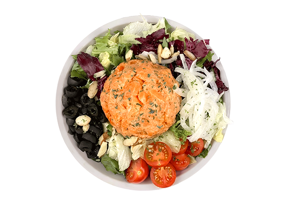 스모크 칠리 훈제연어 샐러드