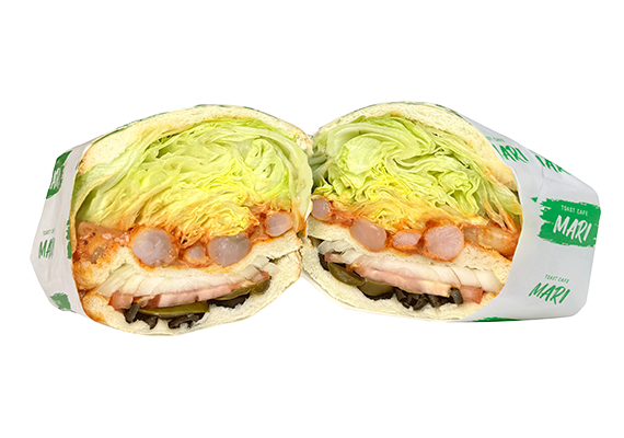 스모크 칠리 타코새우 샌드위치